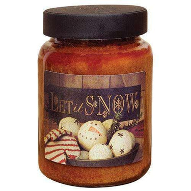 Let It Snow Jar Candle, 26oz - The Fox Decor